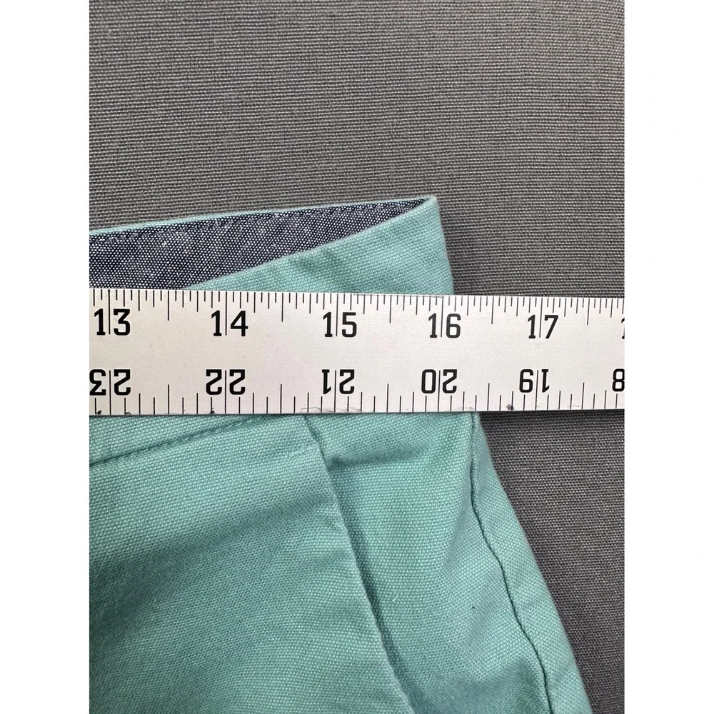 Banana Republic Scalloped Hem Shorts Seafoam Green Cotton Blend‎ Size 10